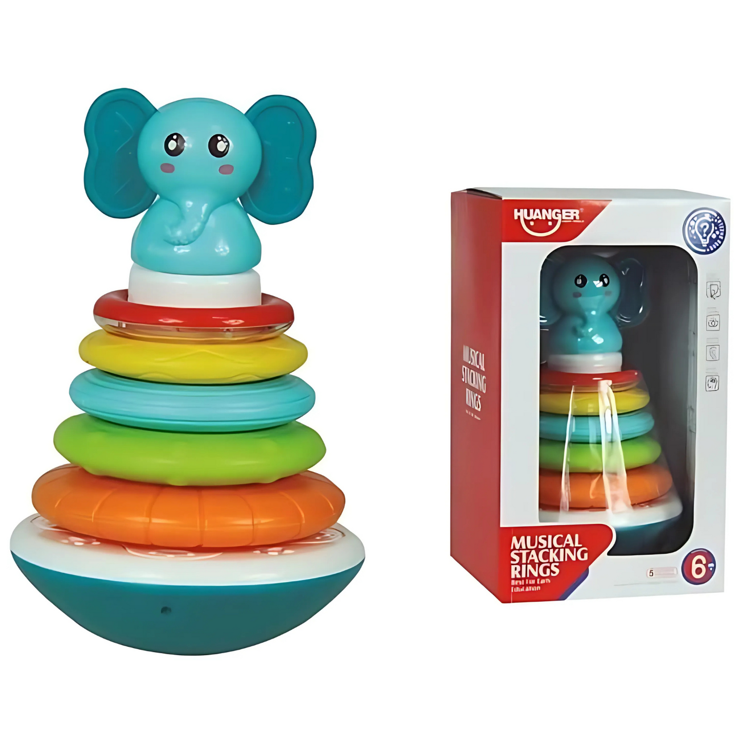 Pyramide Anneaux empilables musical – Huanger