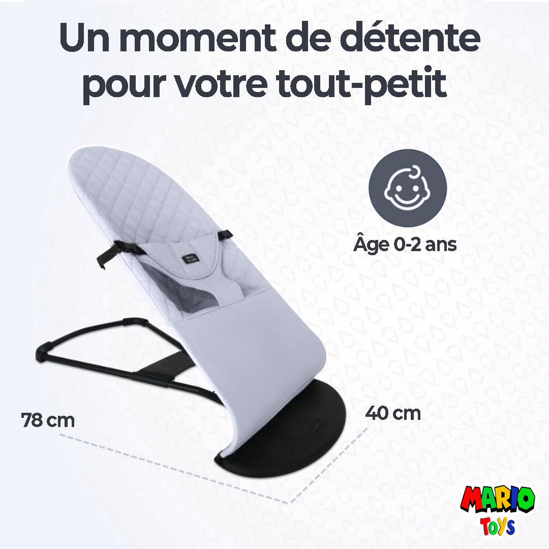 Transat Bébé : Balancelle ergonomique (GRIS)
