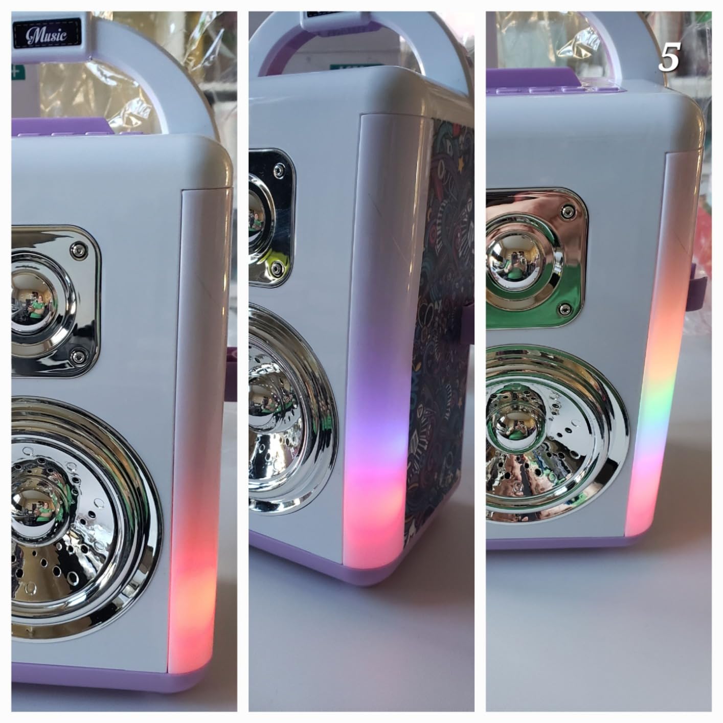 Machine de Karaoké BAKAM pour Enfants avec Microphones