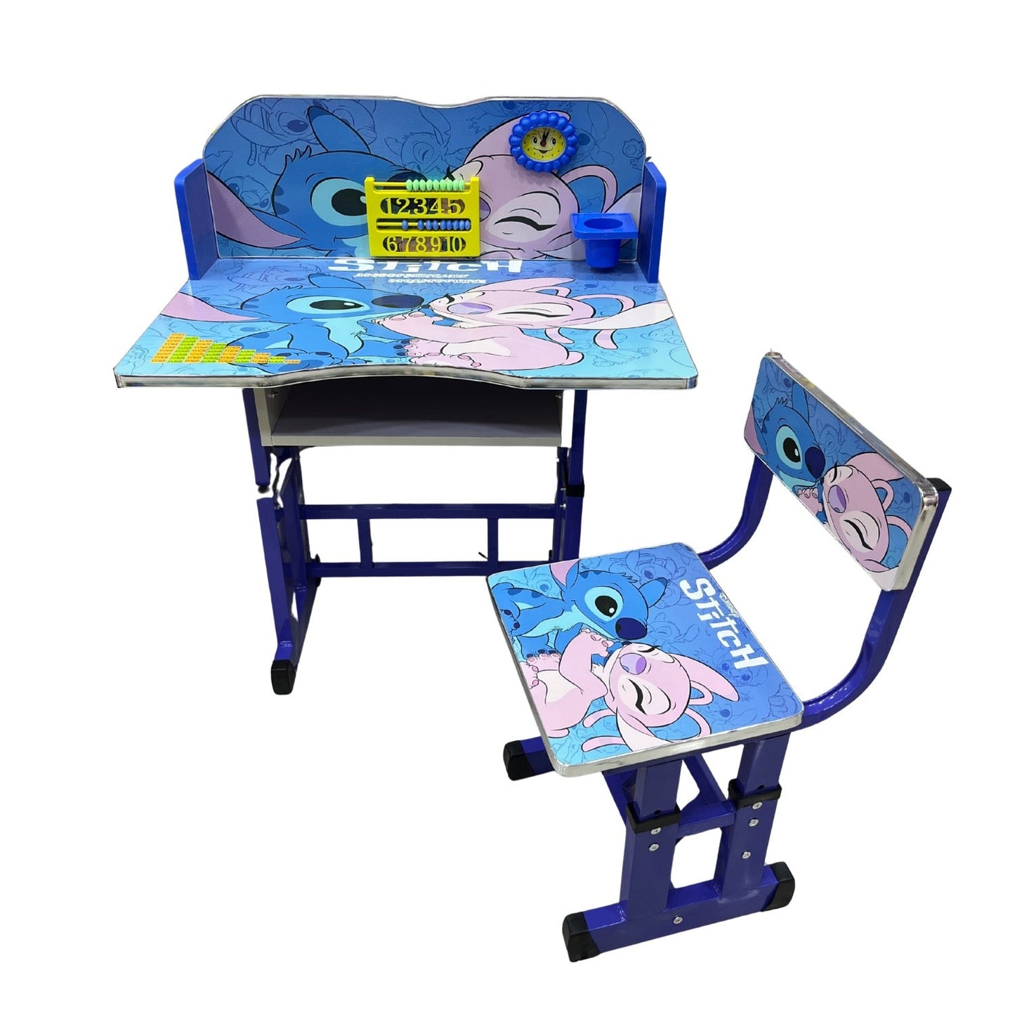 Bureau et Chaise en bois pour Garçons - Thèmes : Batman - Avengers - Cars - Stitch