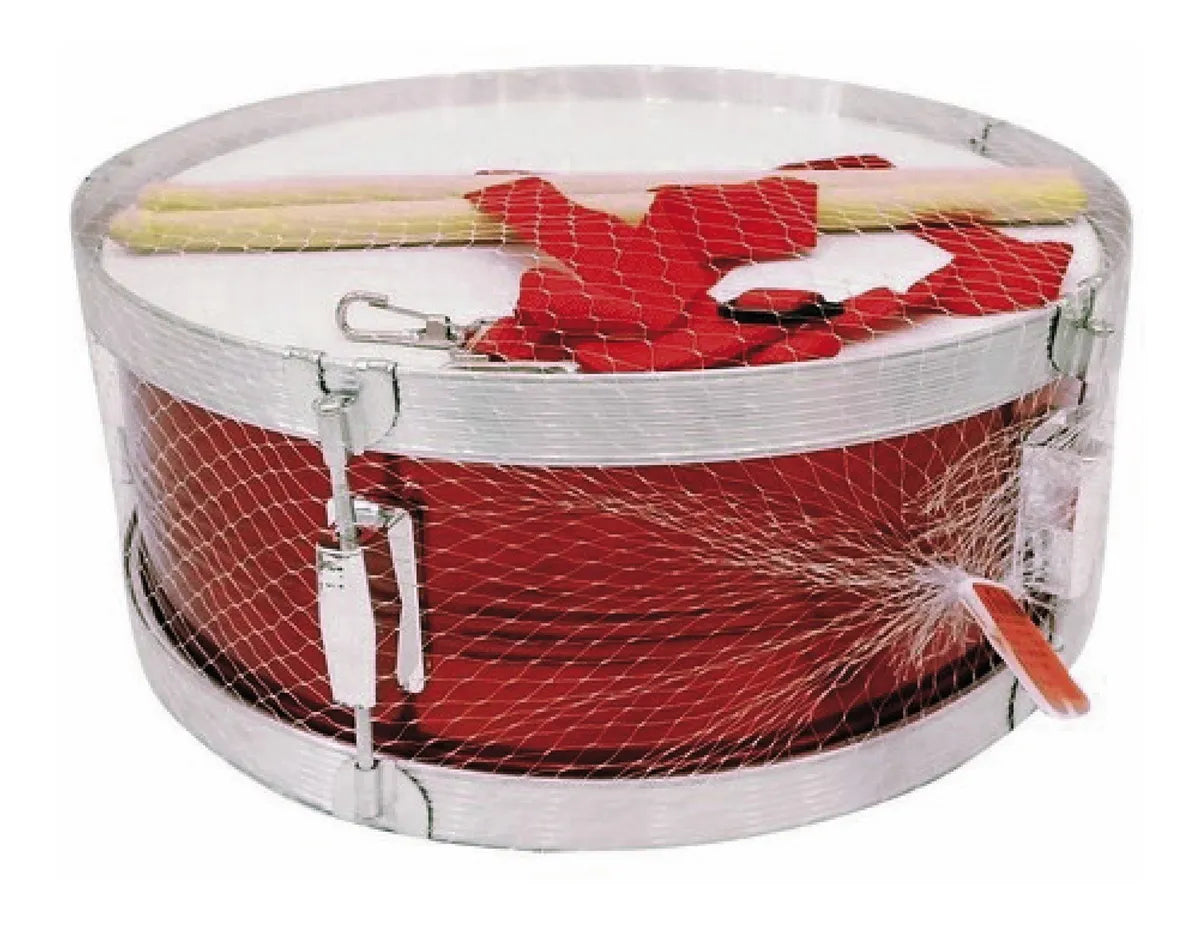 Tambour Métallique Rouge – Grand Modèle