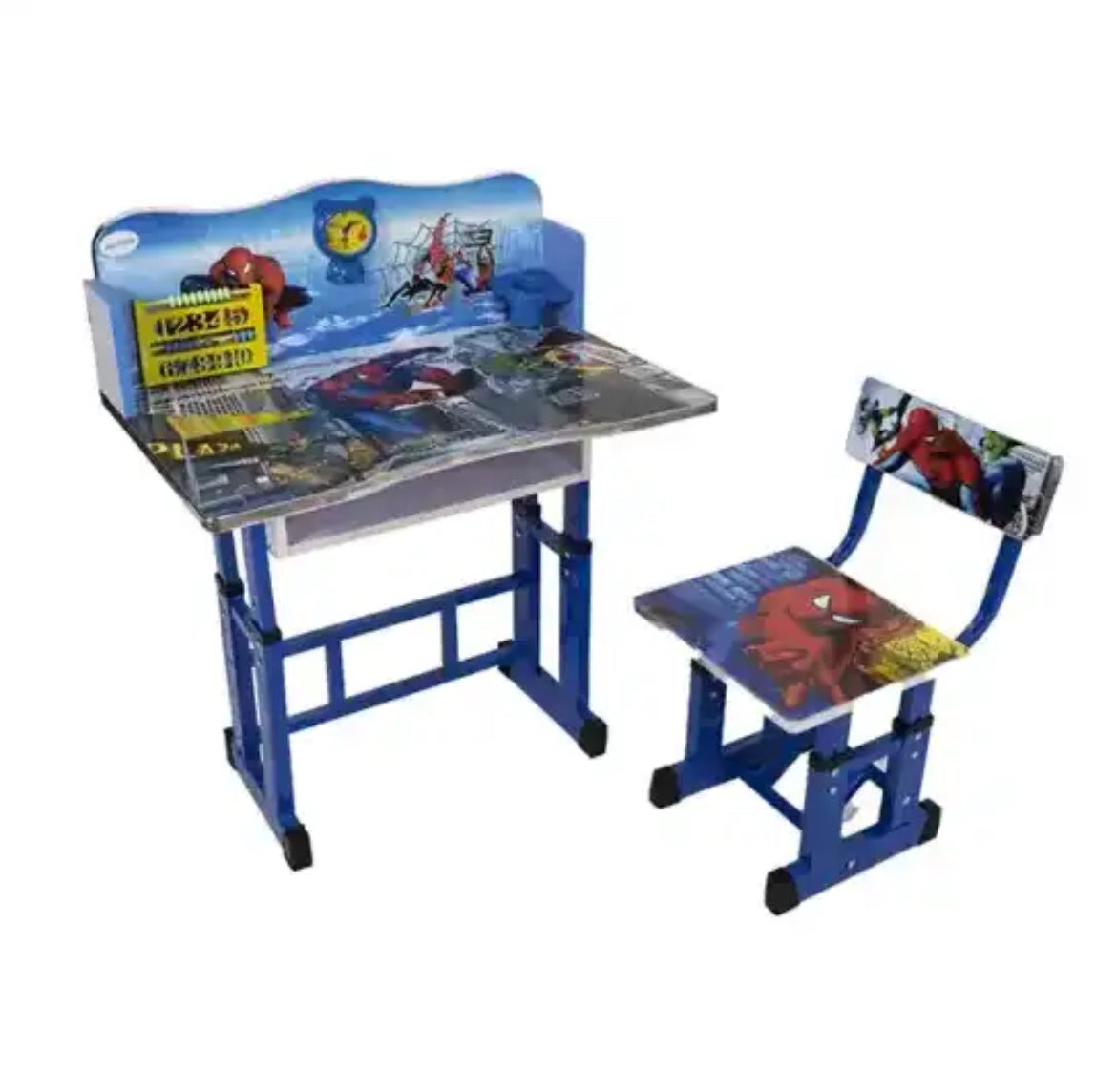 Bureau et Chaise en bois pour Garçons - Thèmes : Batman - Avengers - Cars - Stitch