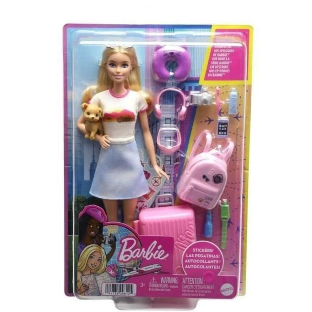 Coffret Poupée Barbie Voyage - Mattel