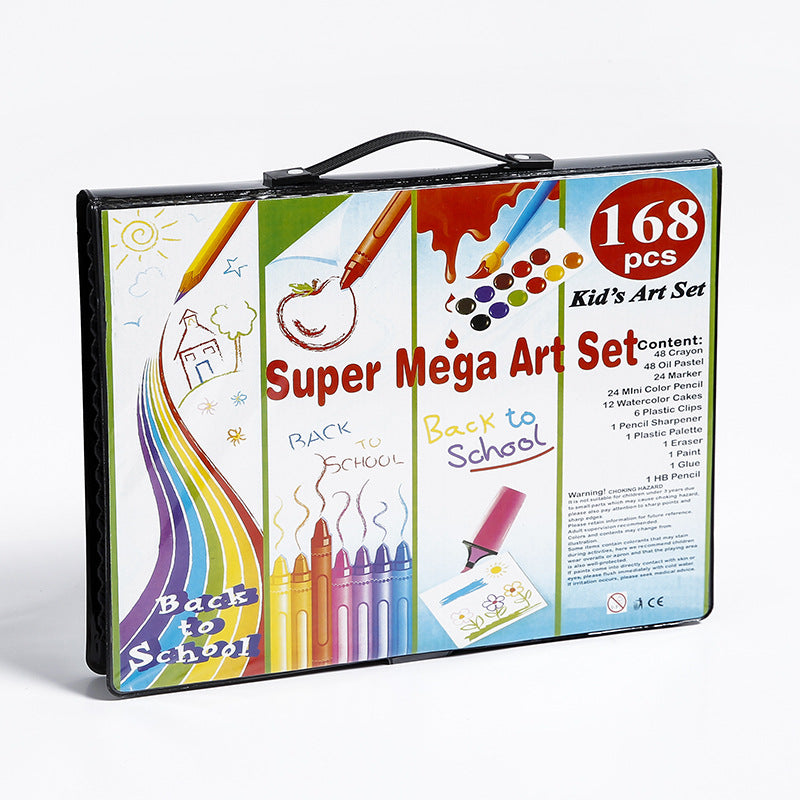 Ensemble de stylos à dessin pour enfants – 168 pièces