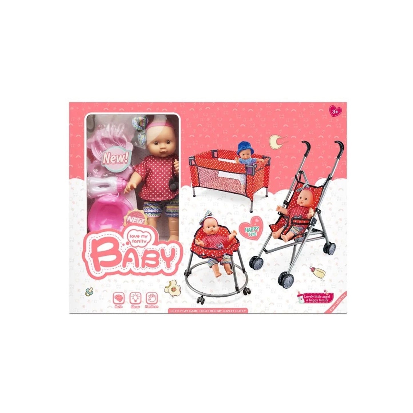 Ensemble de Poupées 3 en 1