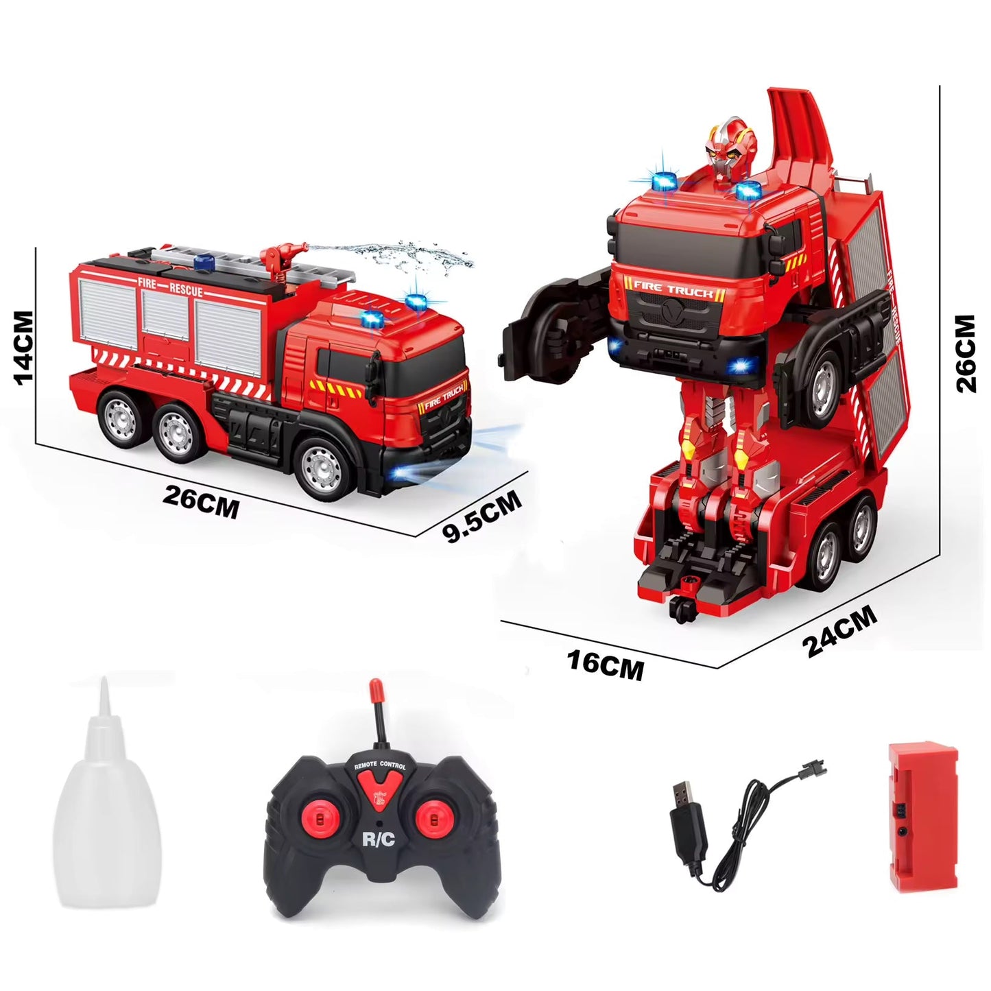 Camion de Pompiers RC Télécommandé