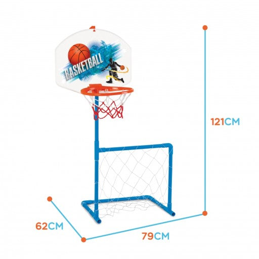 Panier de Basketball et But de Football 2 en 1 - Pilsan