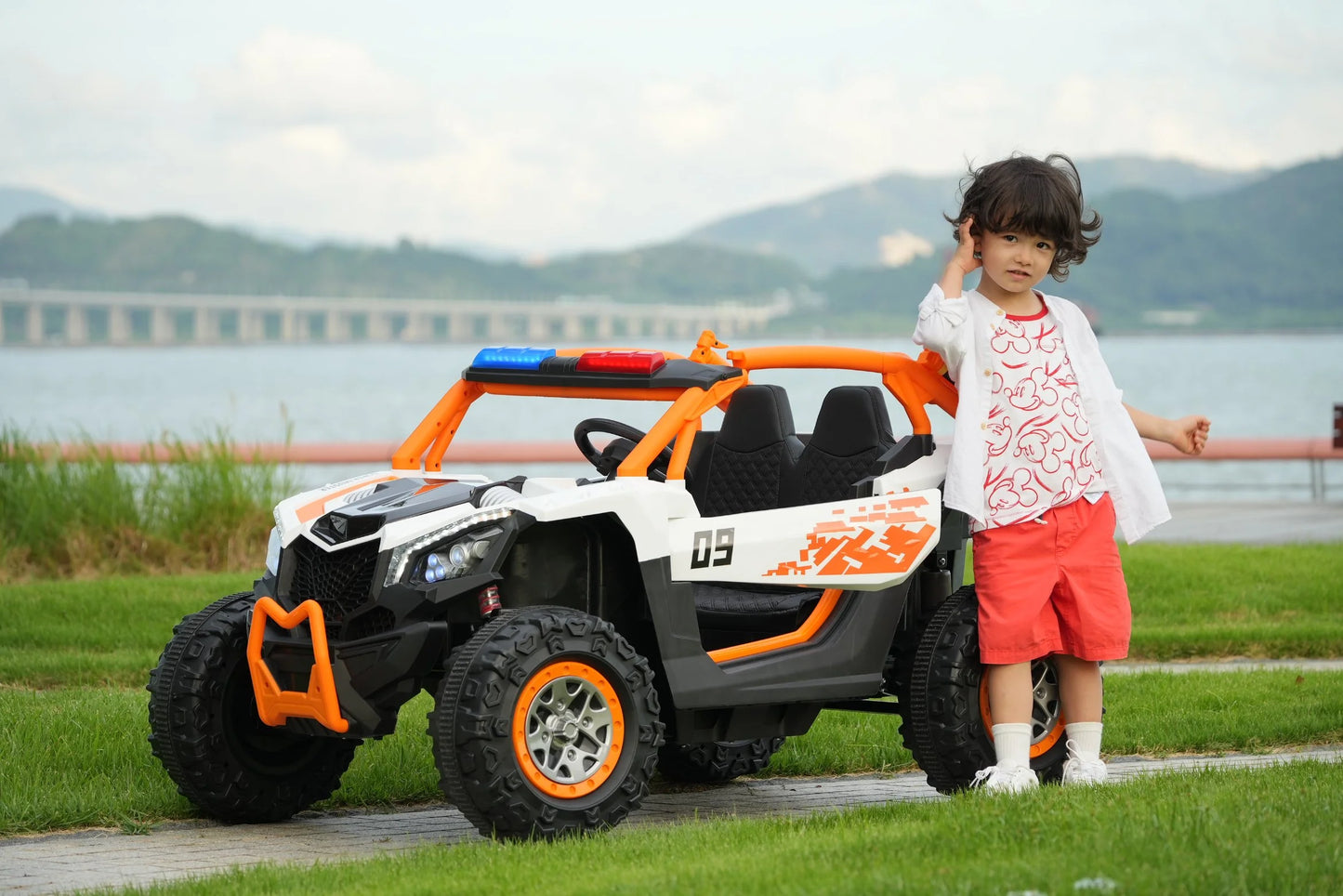 Voiture Électrique Enfant 2 Places – 12 V 4x4 avec Télécommande Parentale