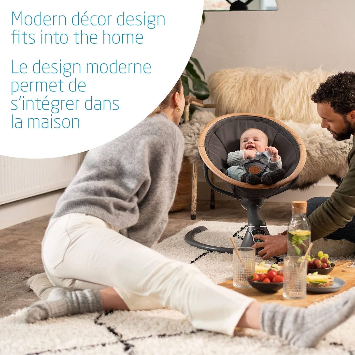 Balançoire Électrique Multifonctionnelle avec Bluetooth et Télécommande - Kidilo