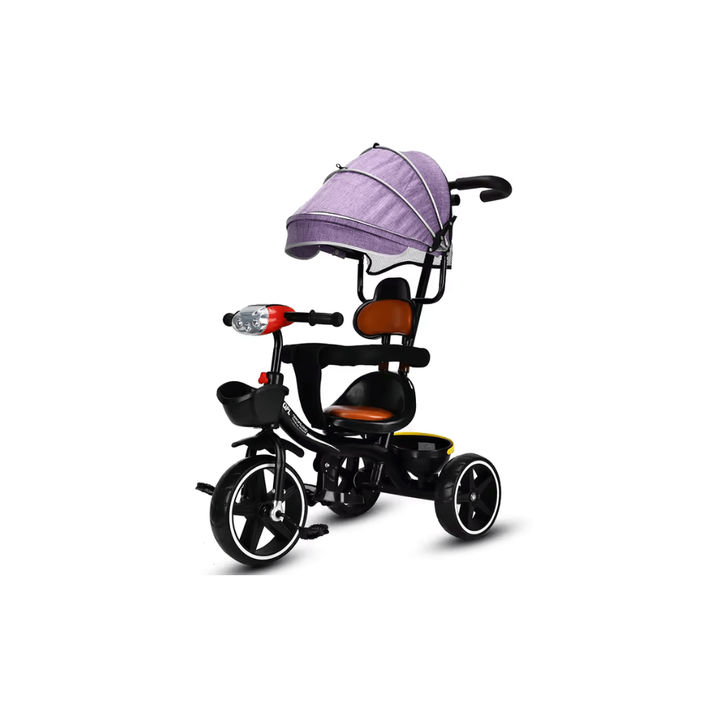 Tricycle à Main Multi-fonctionnel avec Auvent