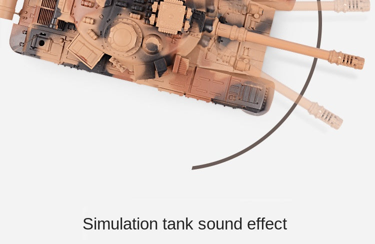 Tank télécommandé avec tir simulé et effets réalistes