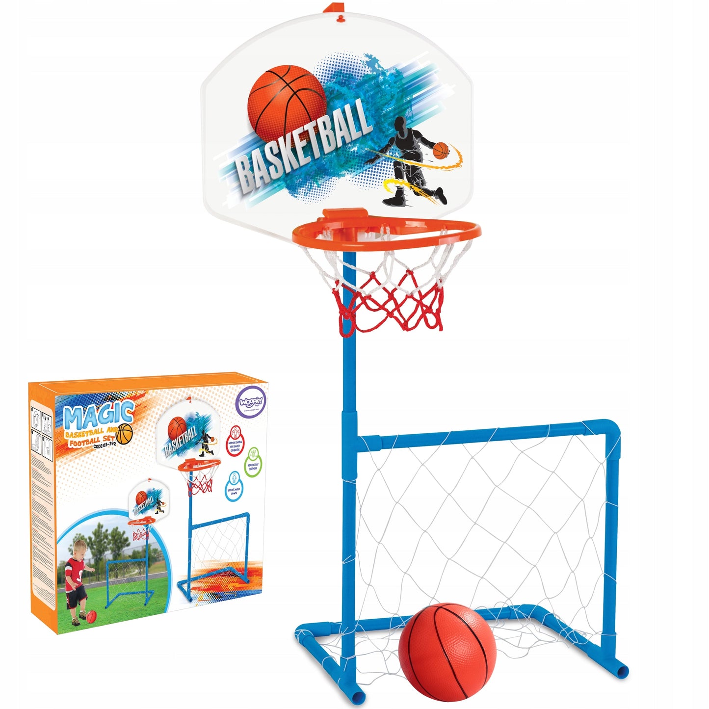 Panier de Basketball et But de Football 2 en 1 - Pilsan
