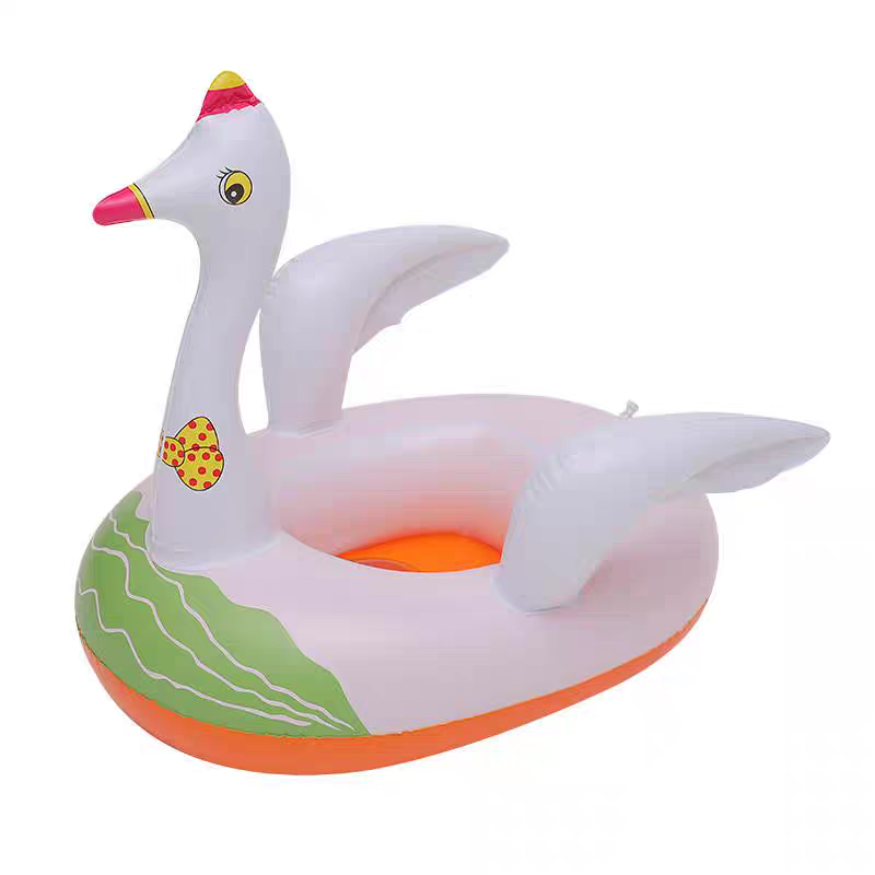 Bouée Gonflable Animale avec Poignées – Modèle Oie Blanche