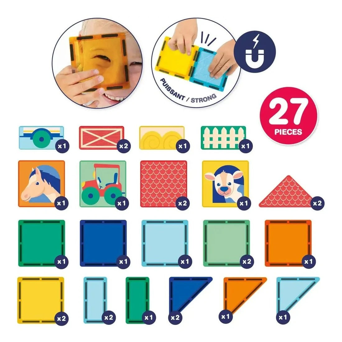 Panneau Magnétique 27 Pièces - LUDI