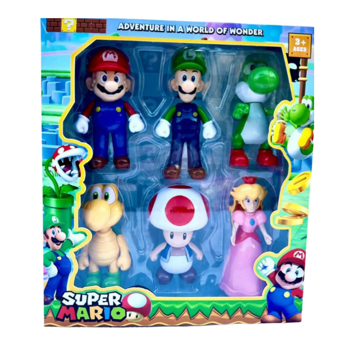 Coffret Figurines Super Mario – Pack de 6 Personnages