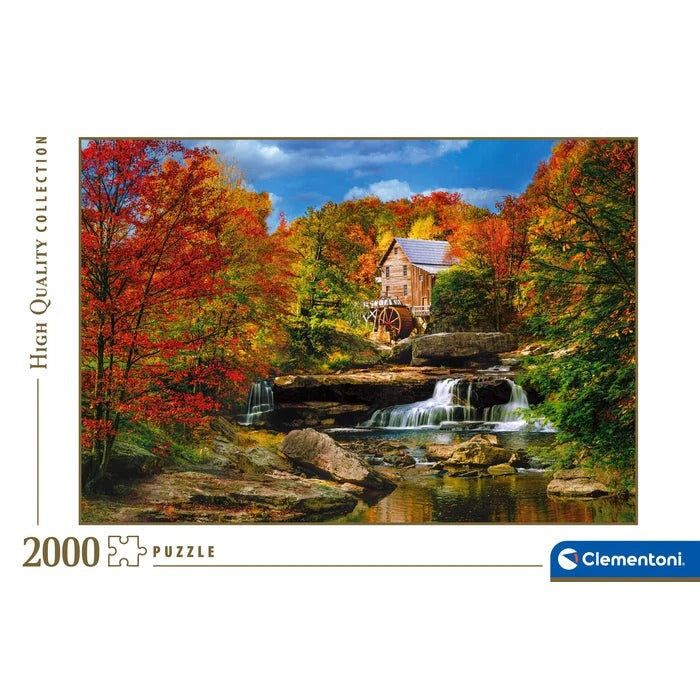 Puzzle 2000 pièces : Glade Creek Grist Mill – Clementoni