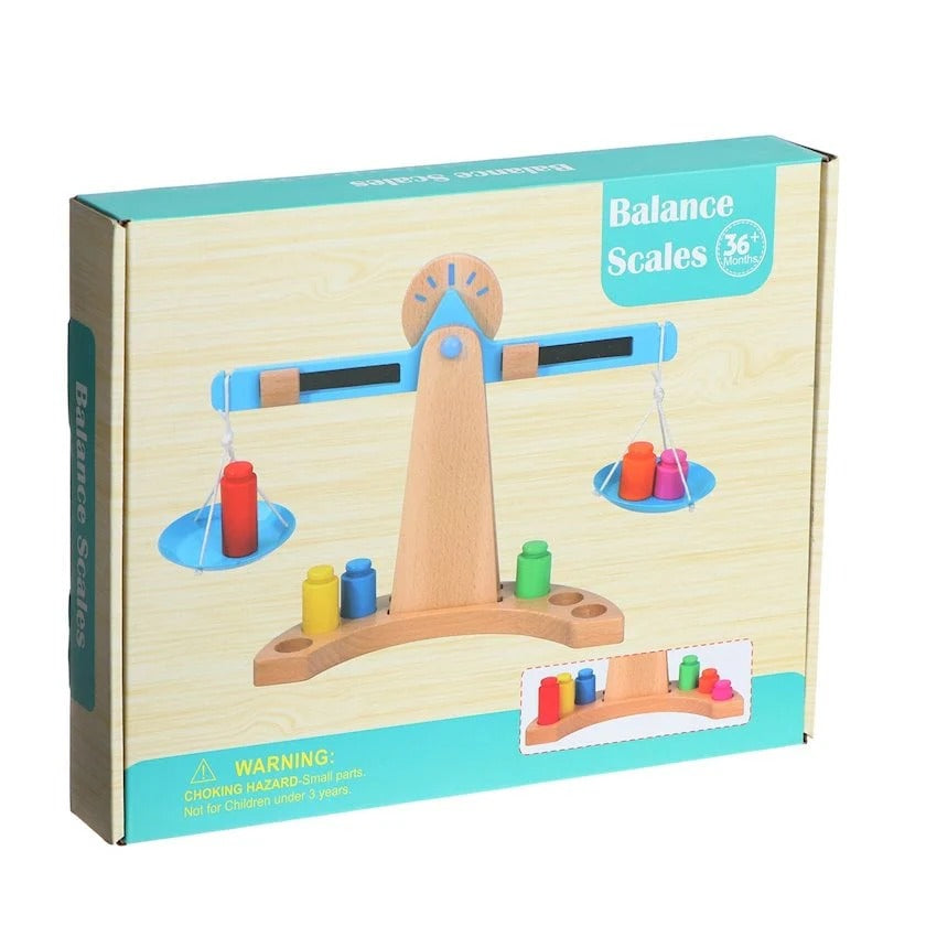 Jeu Éducatif Balance Montessori en Bois