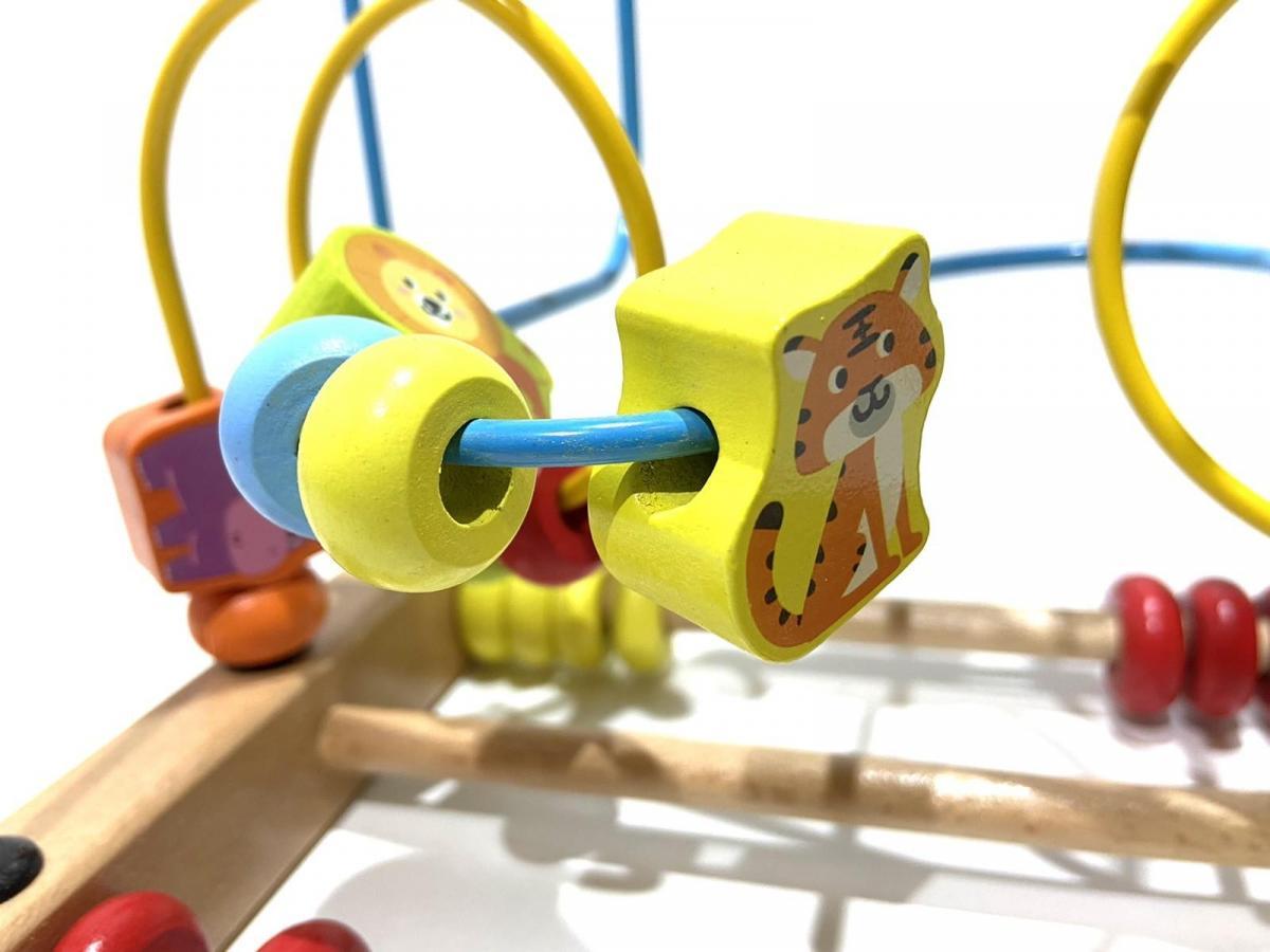 Labyrinthe à doigts en bois pour Enfants