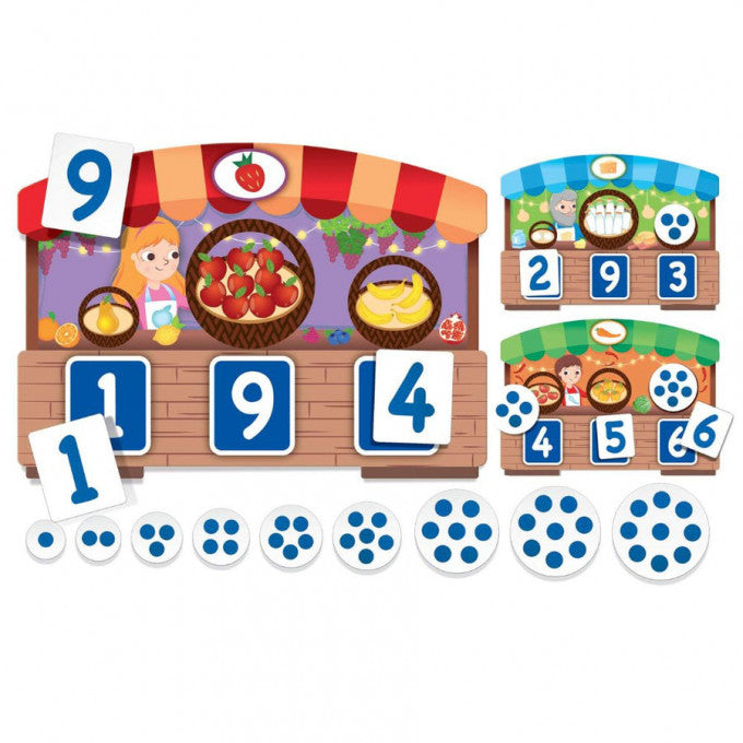Loto Tactile des Chiffres : Chiffres et Quantités - Montessori