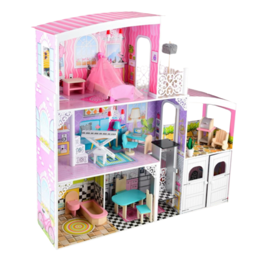 Maison de Poupées avec 17 Pièces
