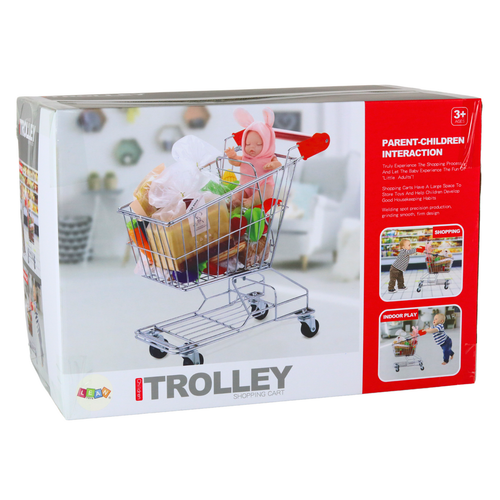 Chariot de Courses pour Enfants – Panier en Métal (Grand Format)