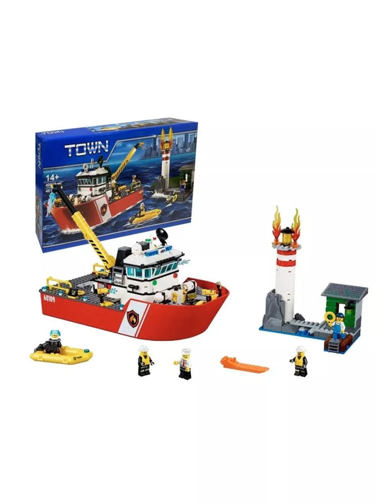 Constructor City Bateau de pompiers 461 pièces.