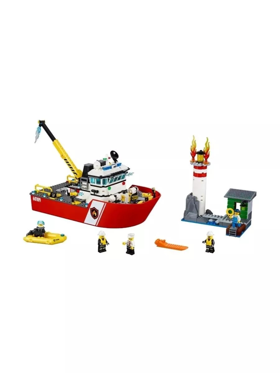 Constructor City Bateau de pompiers 461 pièces.