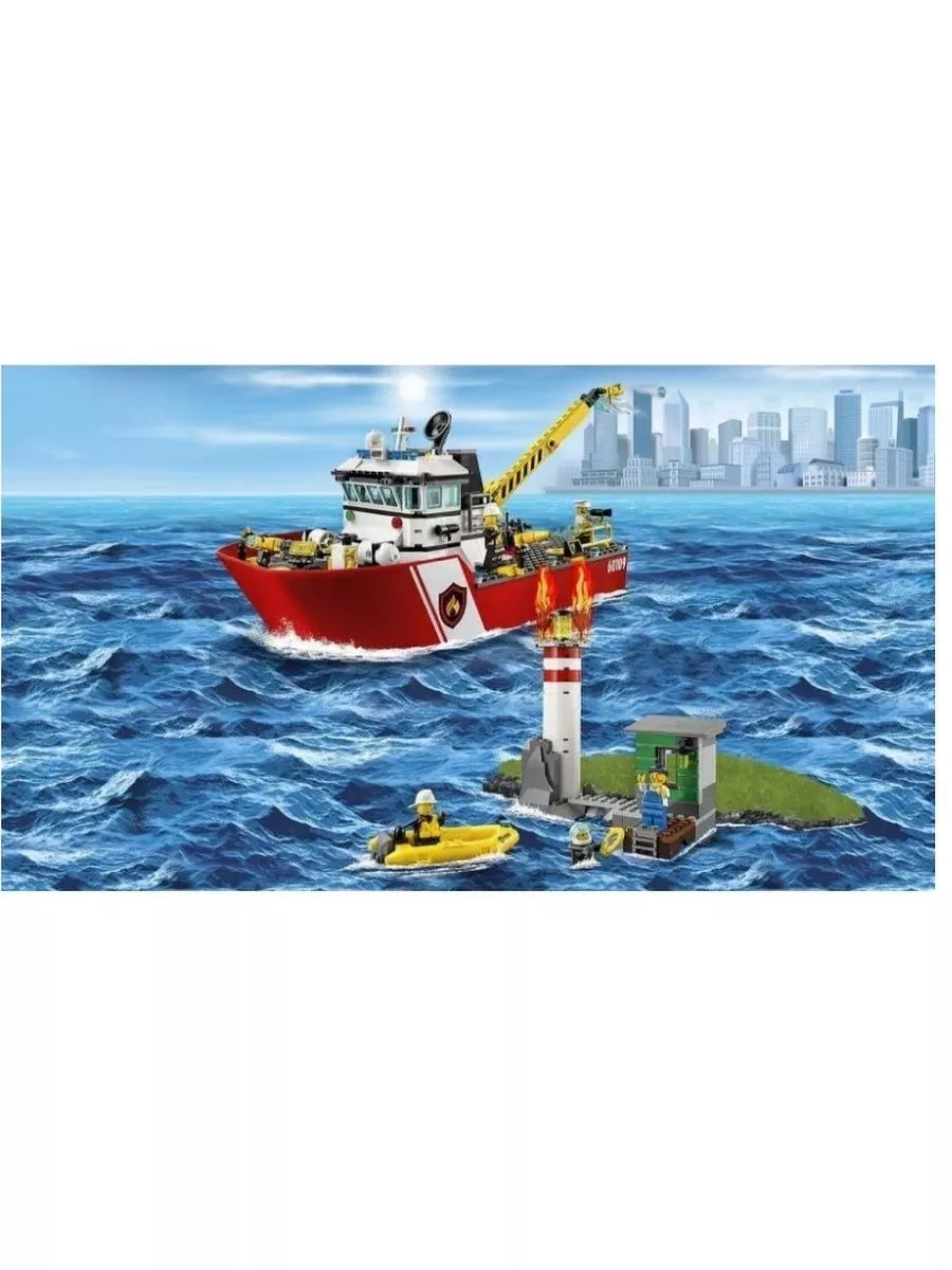 Constructor City Bateau de pompiers 461 pièces.