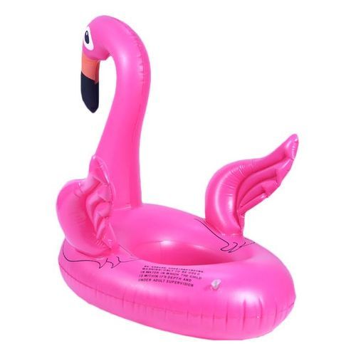 Bouée Gonflable Animale avec Poignées – Modèle Flamant Rose