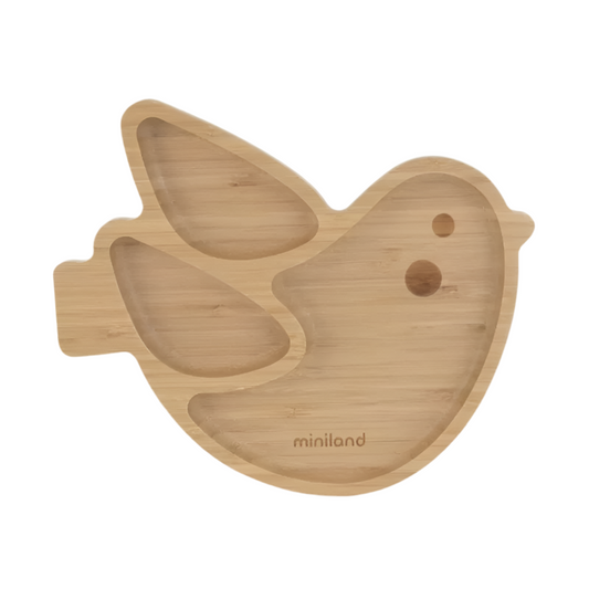 Assiette en Bois Oiseau -  Miniland