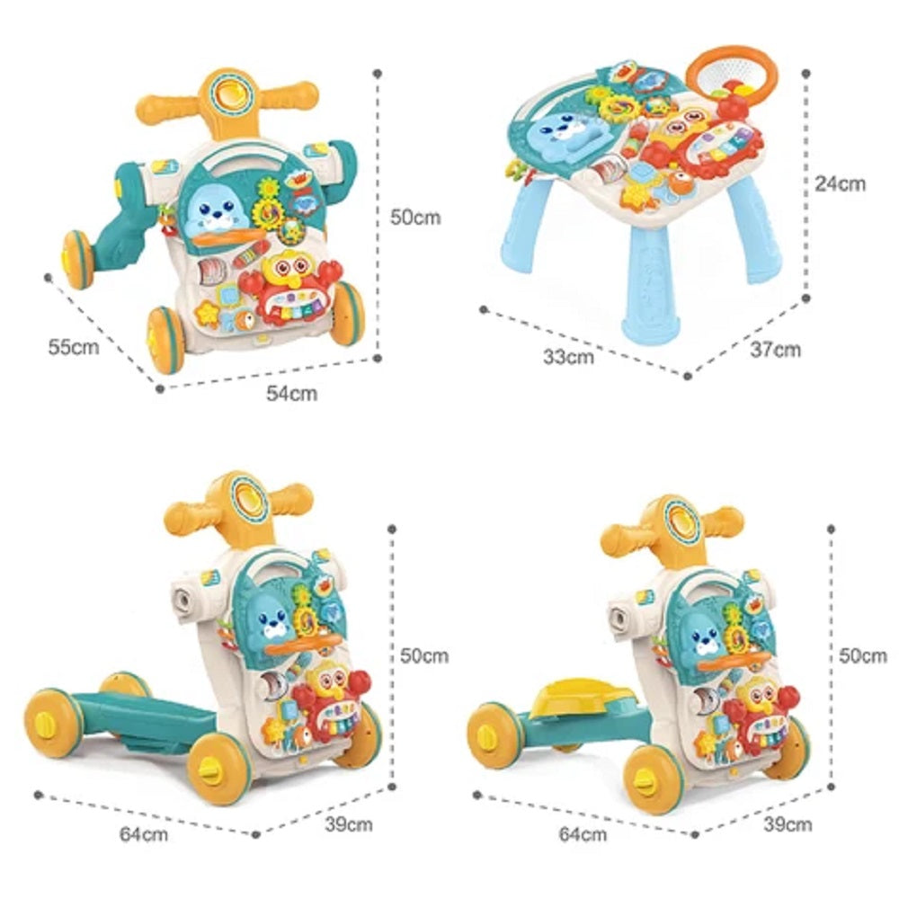 Trotteur Bébé 4 en 1 avec Table d’Activités - Huanger
