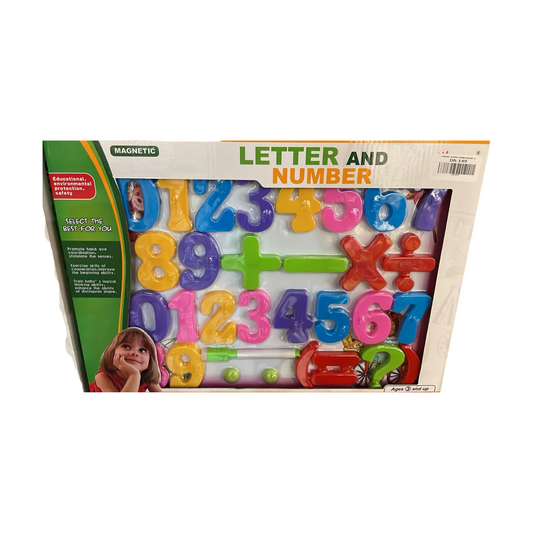 Jeu Magnétique de Lettres et Chiffres Colorés