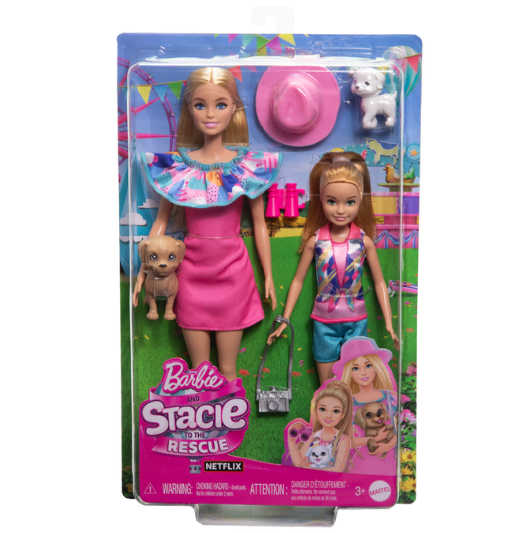 Coffret Poupées Barbie et Stacie en Exploration - Mattel