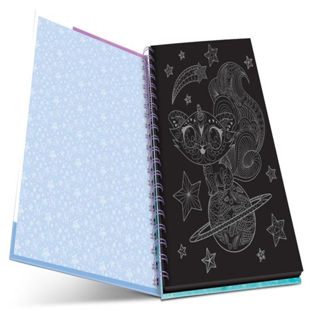 Livre de Coloriage (Black Pages) Isadora - Nebulous Stars