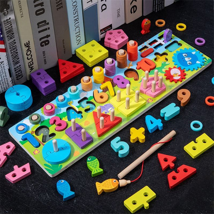Jeu en Bois Huarong – Jeu de Pêche et de Logique Mathématique