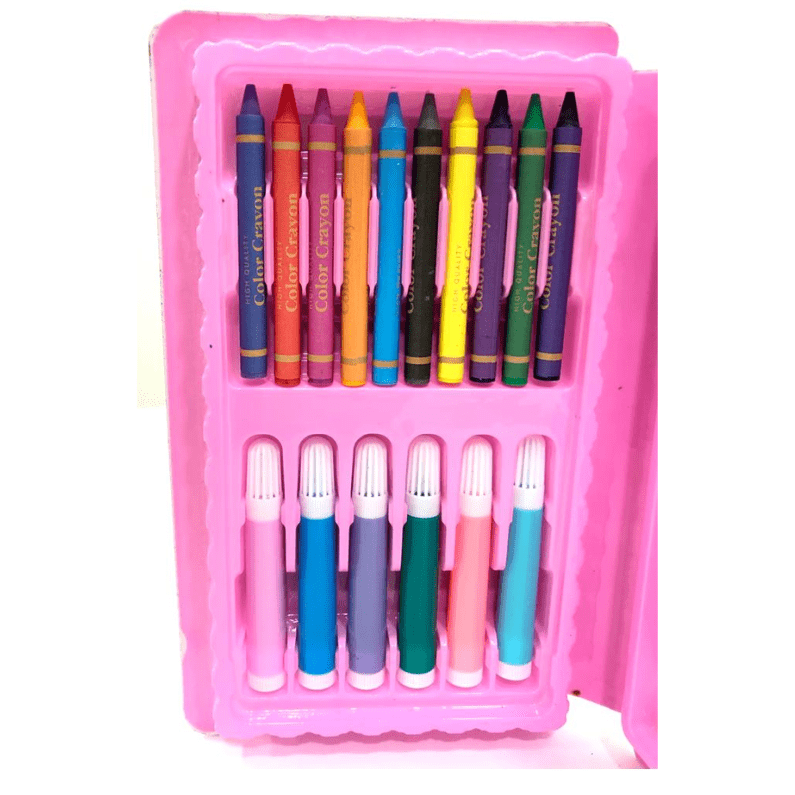 Coffret De 42 Pièces De Stylos Aquarelle Et Crayons Pour Enfants