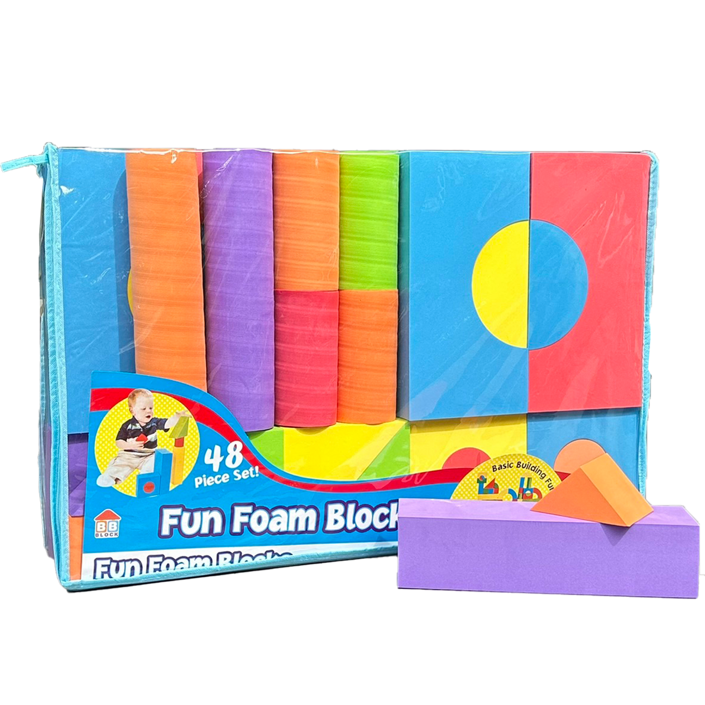 Grands Blocs de Construction en Mousse - 48 Pièces