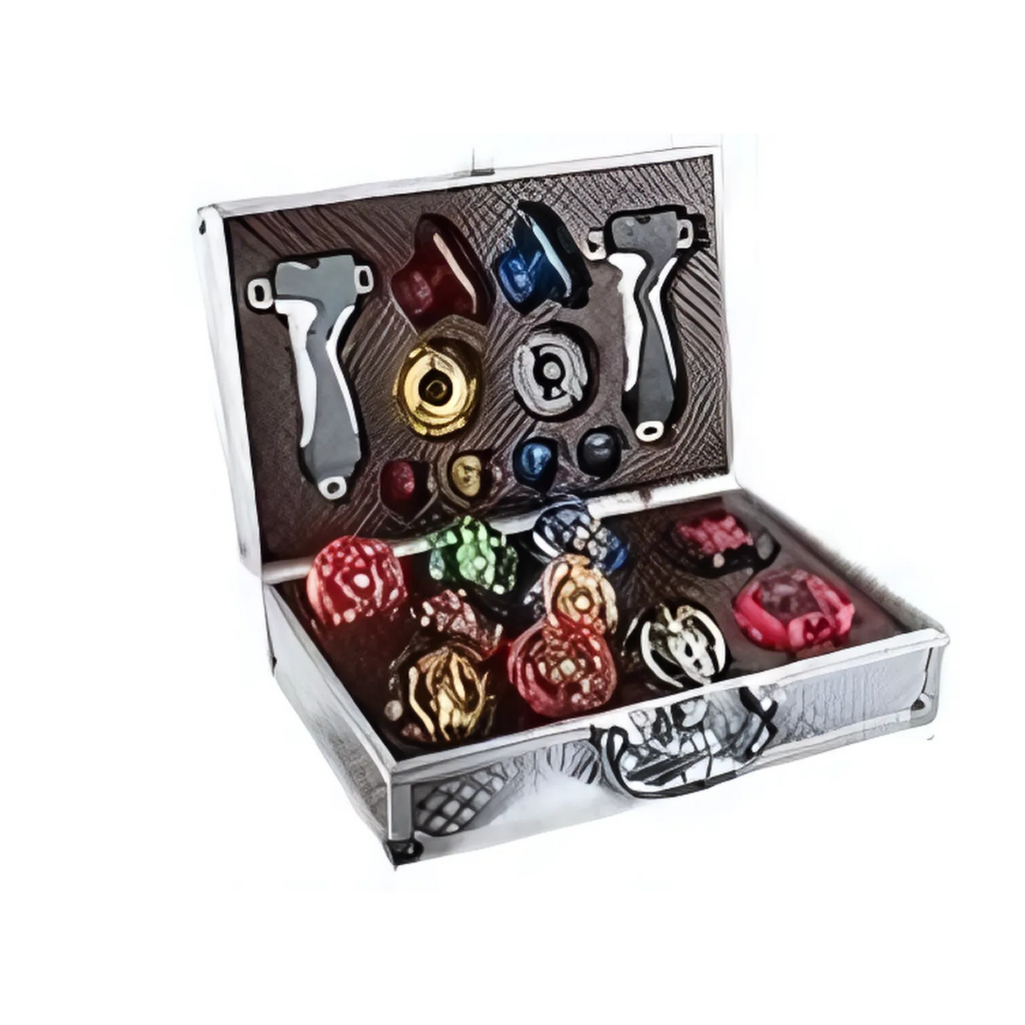 Valise de 8 Nouvelles Toupies avec 2 Lanceurs Beyblade Burst Turbo