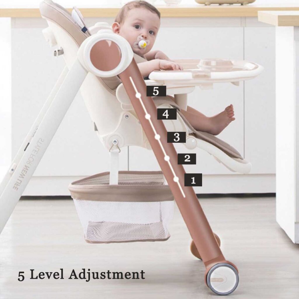 Chaise Haute Pliable Multifonctionnelle pour Bébé