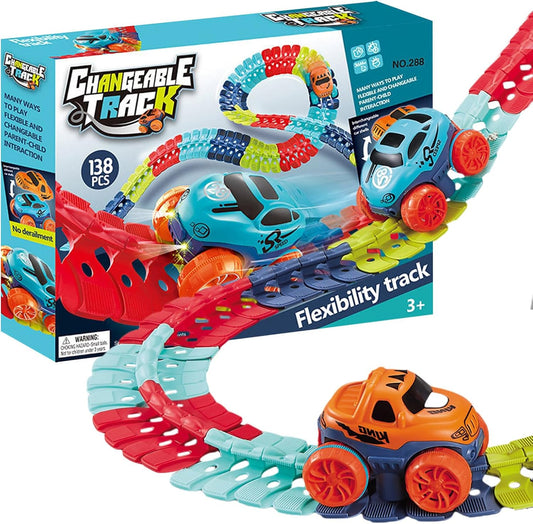 Piste de Voiture Anti-gravité pour Enfants (138 pcs)
