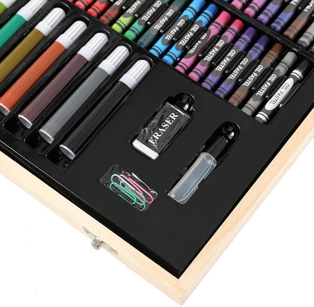 Ensemble de dessin en bois de 180 pièces - Studio d'art portable