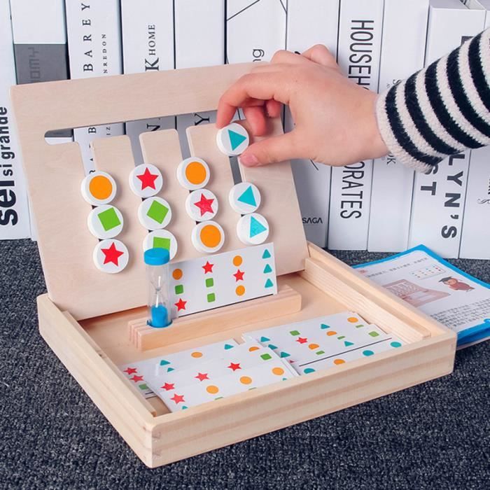 Jouets en Bois "Quatre Couleurs ABC"
