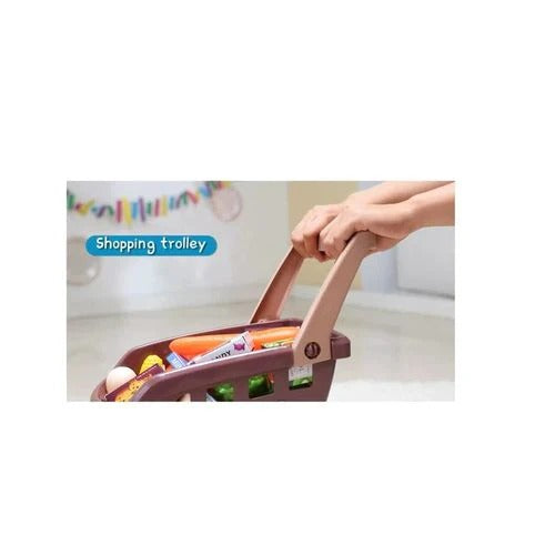 Supermarché Jouet Interactif avec Chariot – 64 Pièces