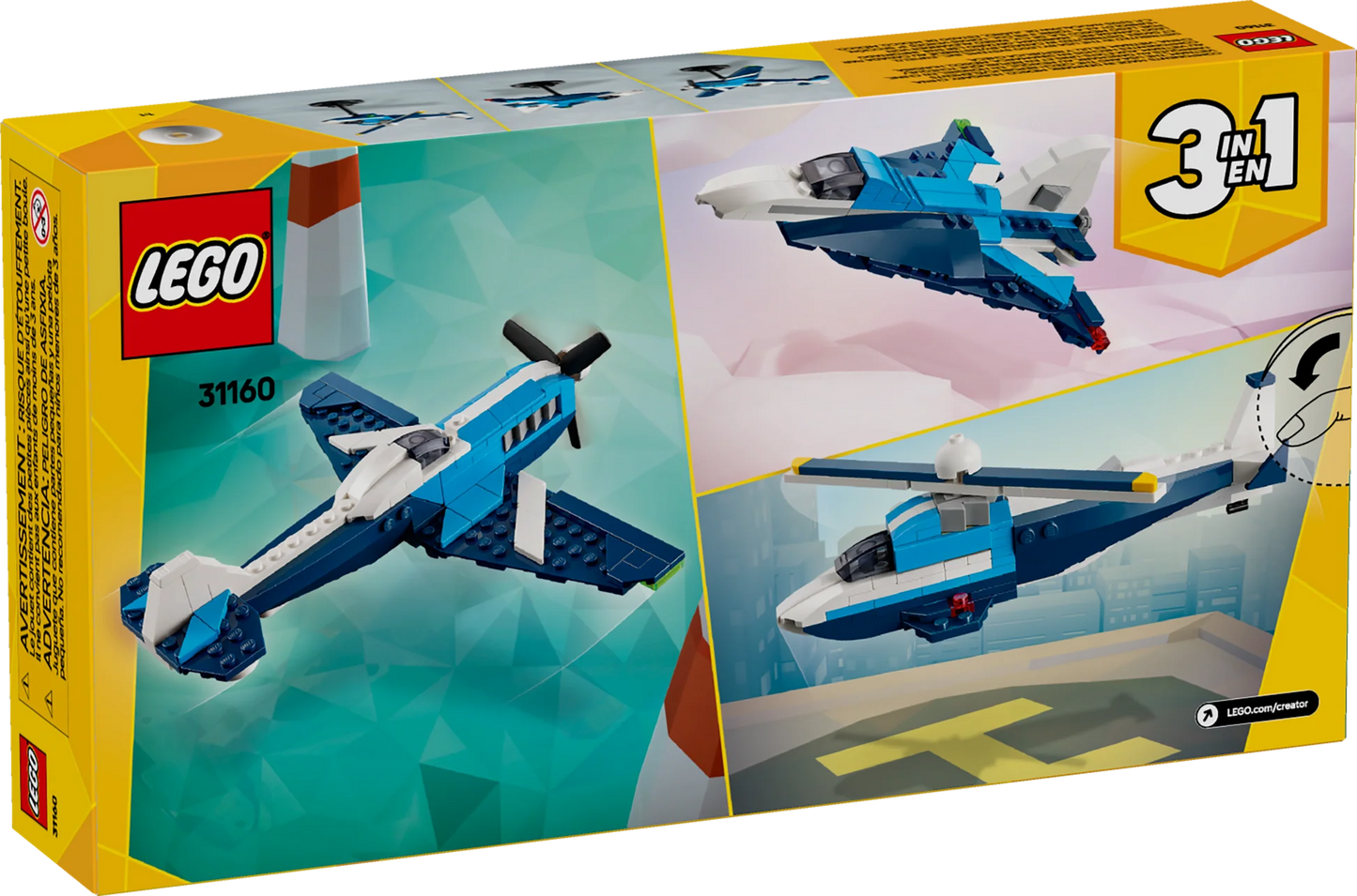 Aéronef : l’avion de course - LEGO® Creator 3-en-1