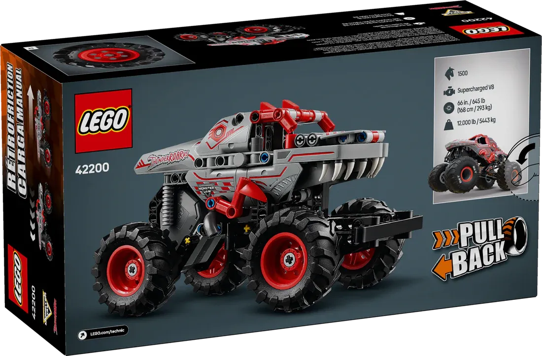Monster Jam™ ThunderROARus™ à rétrofriction - LEGO® Technic