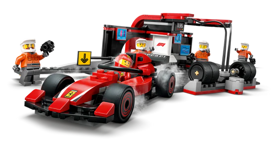 Arrêt au stand de F1® avec voiture Ferrari - LEGO® City
