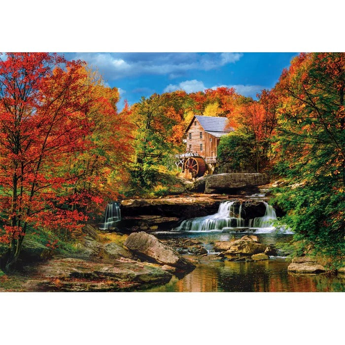 Puzzle 2000 pièces : Glade Creek Grist Mill – Clementoni