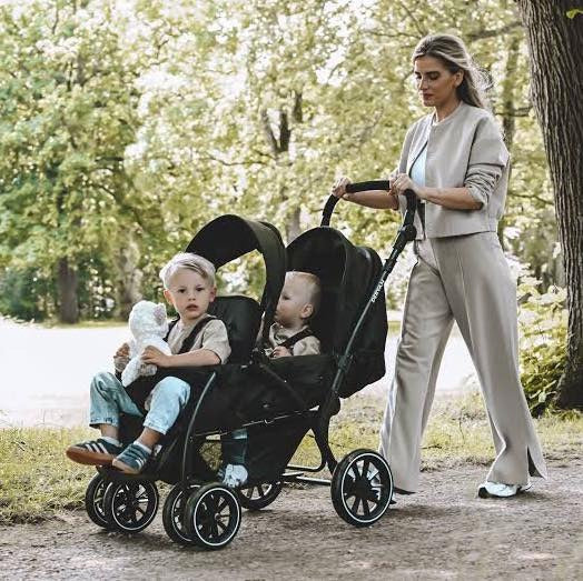 Poussette Jumeaux - Noir