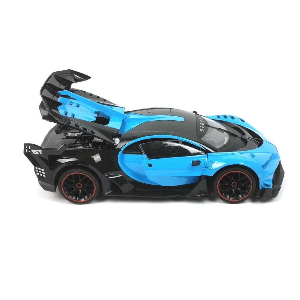 Bugatti Électrique pour Enfants - 1:12 avec Télécommande - Bleu