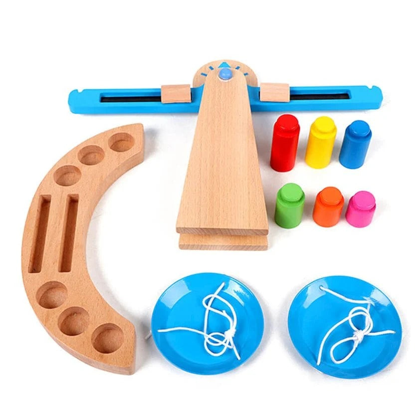 Jeu Éducatif Balance Montessori en Bois